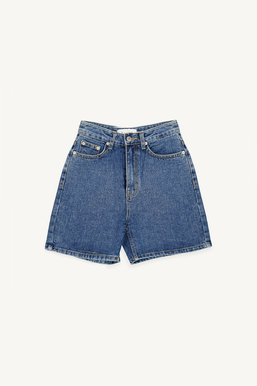 Jini Denim Short, Mid Blue