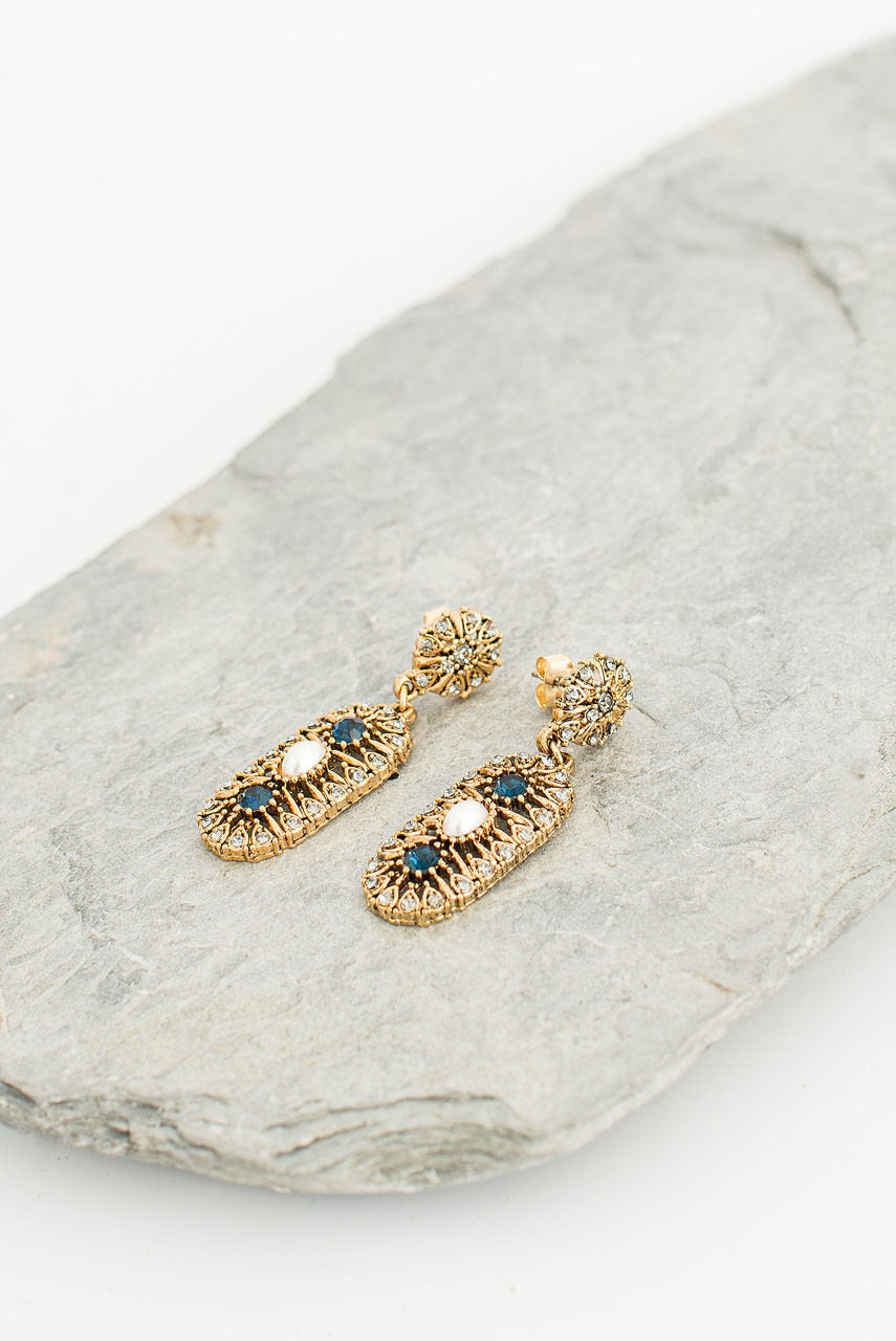 Amunet Earrings, Gold Plated