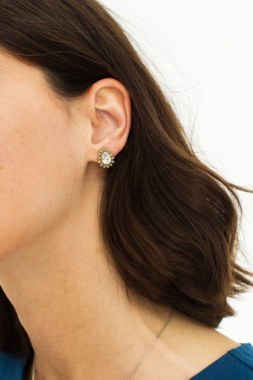 Saskia Studs, Gold Plated