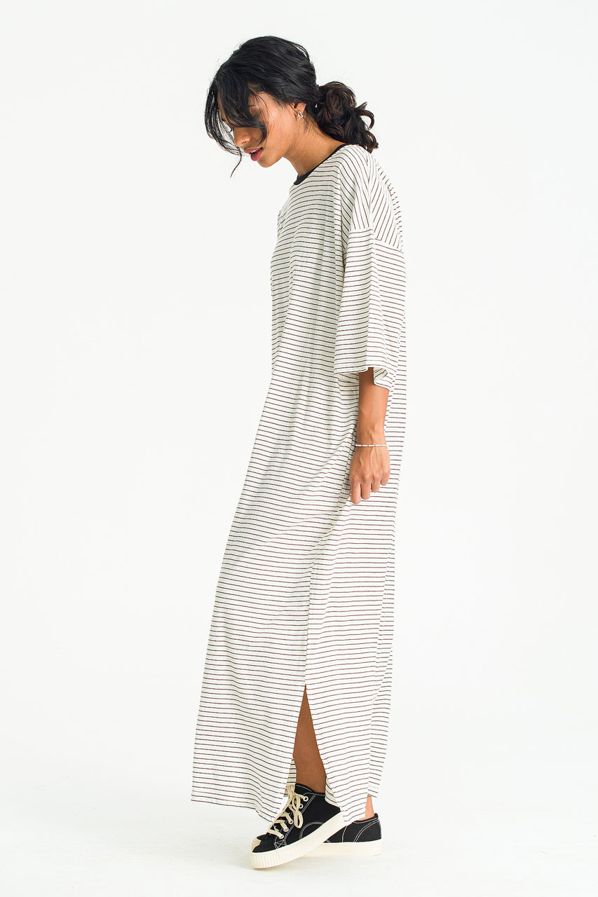 Momo Stripe Dress, Ivory