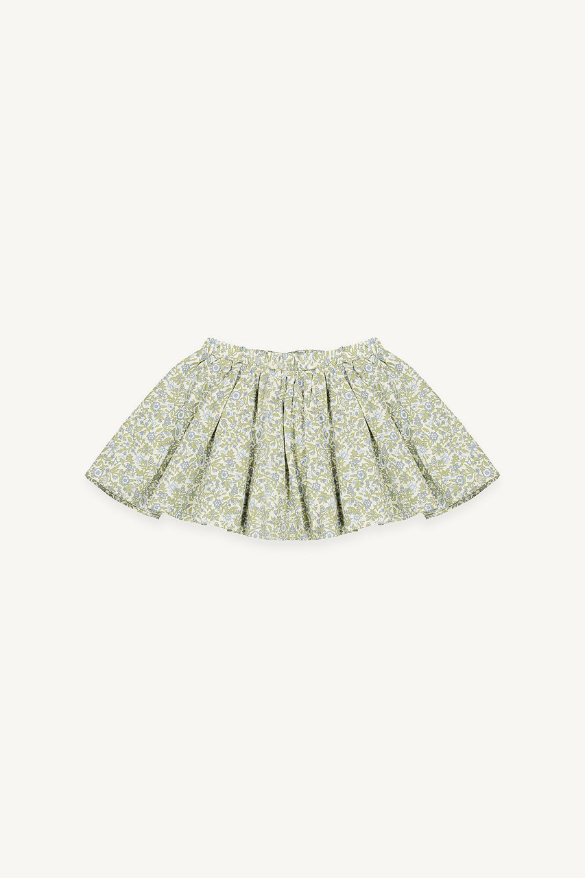 Kiko Check Pleated Mini Skirt, Grey