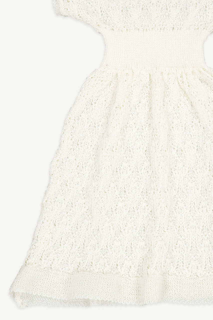 Mini Olive | Summer Knitted Dress, Ivory