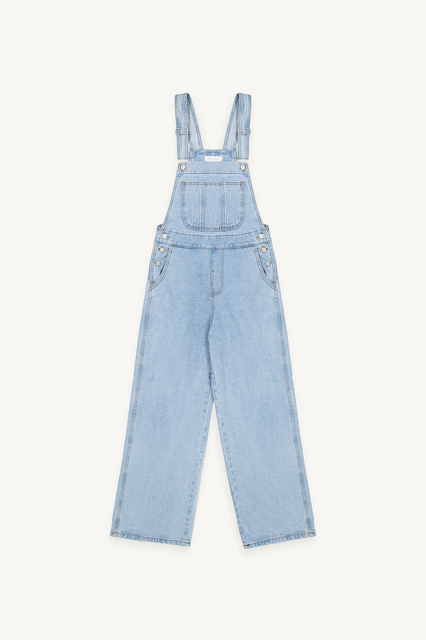 Tomo Denim Dungarees, Light Blue