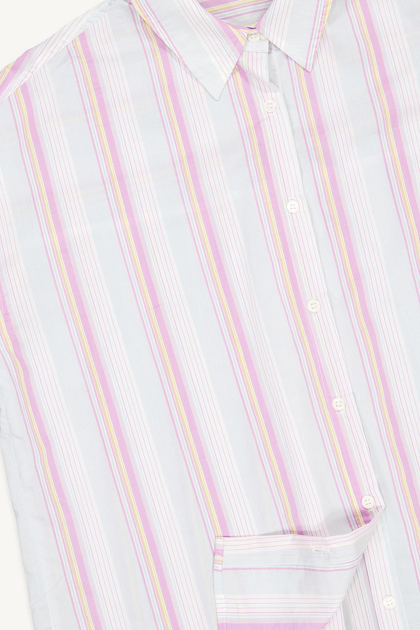 Rona Stripe Shirt, Pink