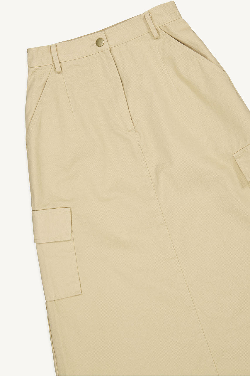ミニスカート Porta PEACHED COTTON CARGO SKIRT BEIGE Heart To Heart Cargo Mini Skirt - Beige – Peppermayo US