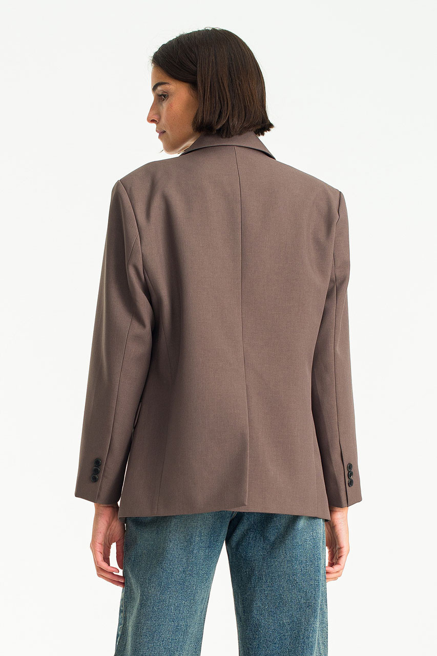 Hana Structured Jacket, Brown