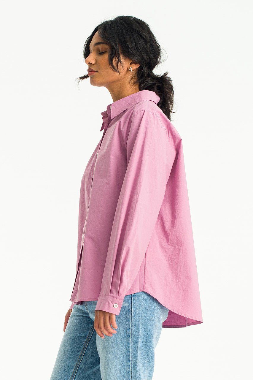 Hiro Cotton Shirt, Indi Pink