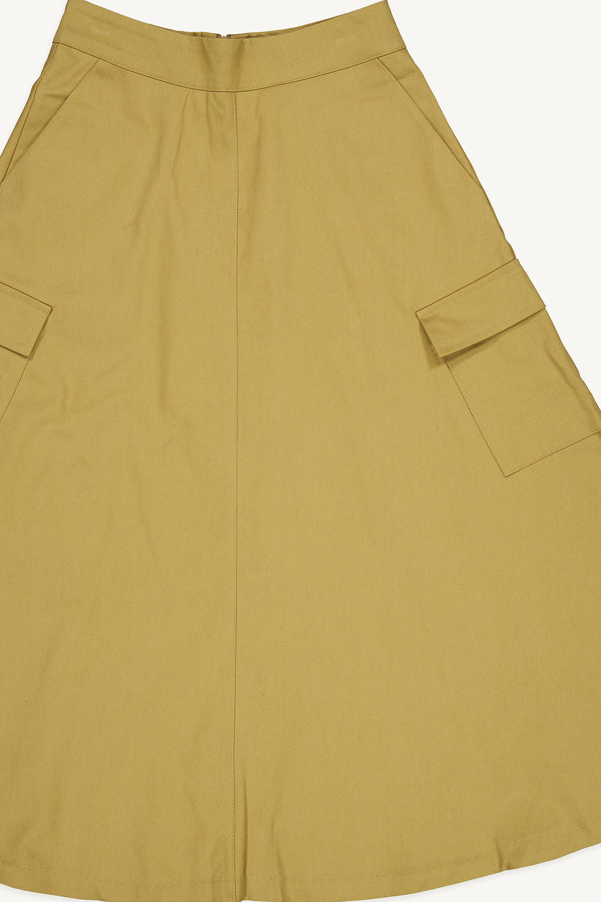 【NONCODE】Catbee Cargo Pleats Skirt Danielle Cargo Skirt, Beige