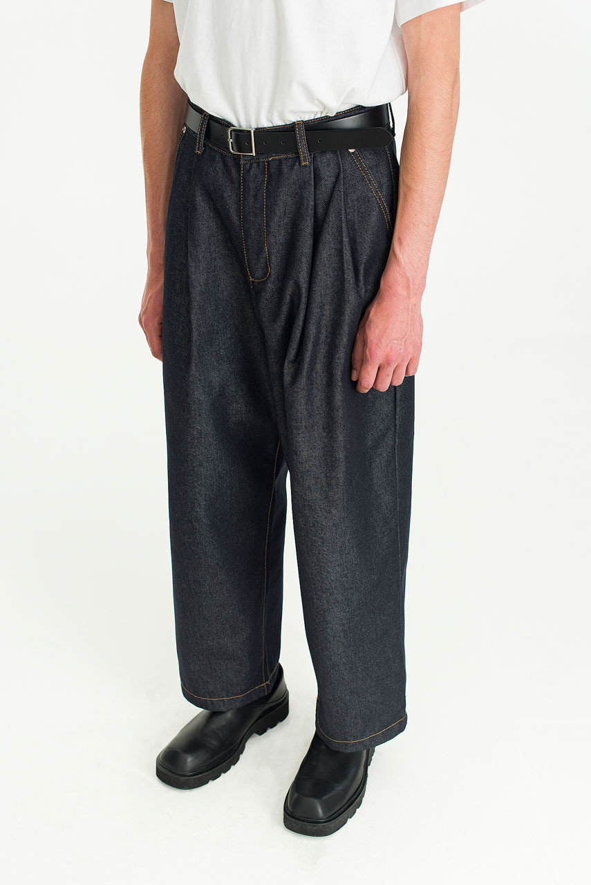 Menswear | 4033 Pintuck Jeans, Indigo