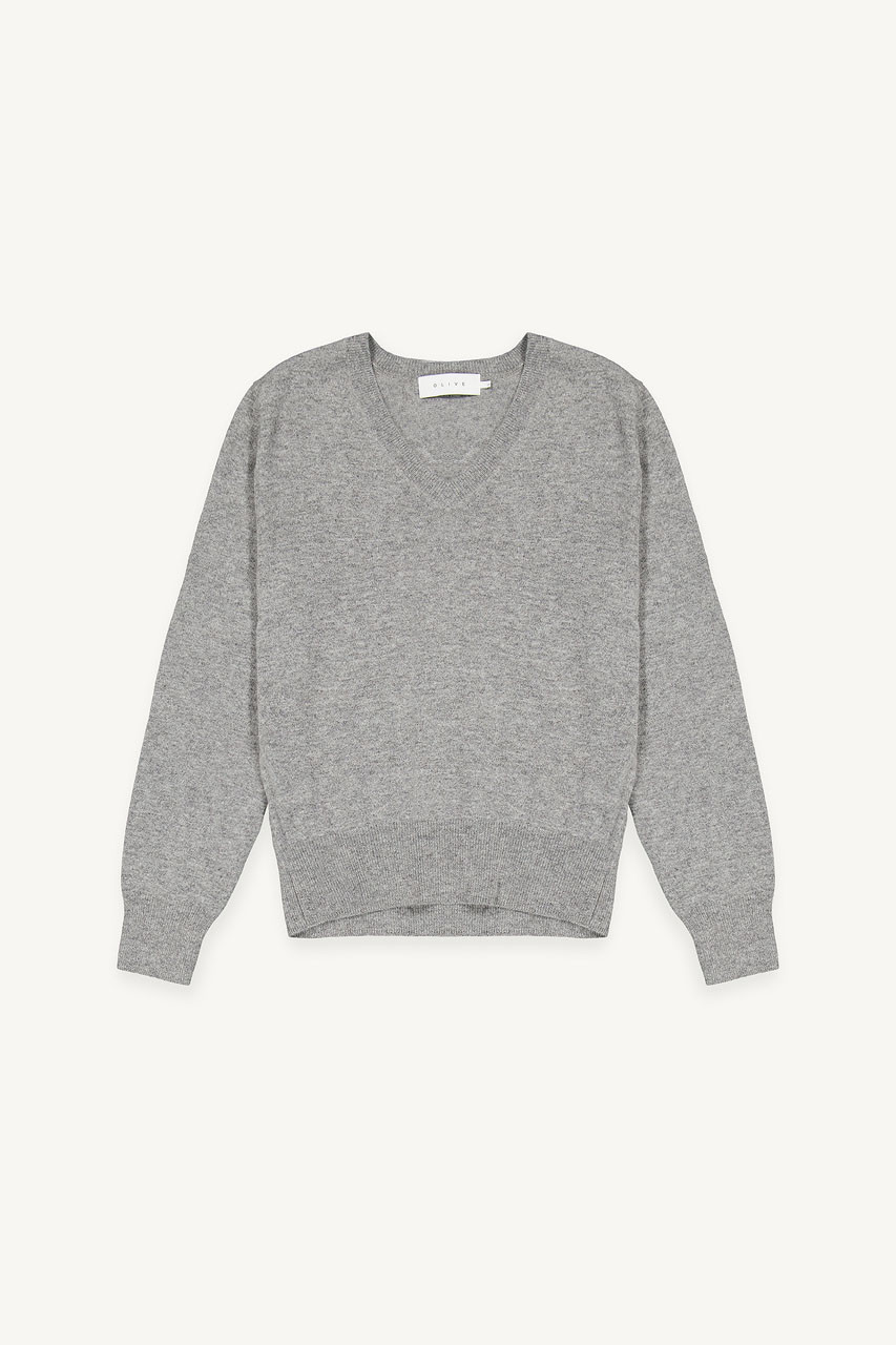 ★DUVETICA★ Bellatrix S Cream Women's Jumper V-23F-VDDJ2553 Cashmere Blend V Neck Jumper, Cream