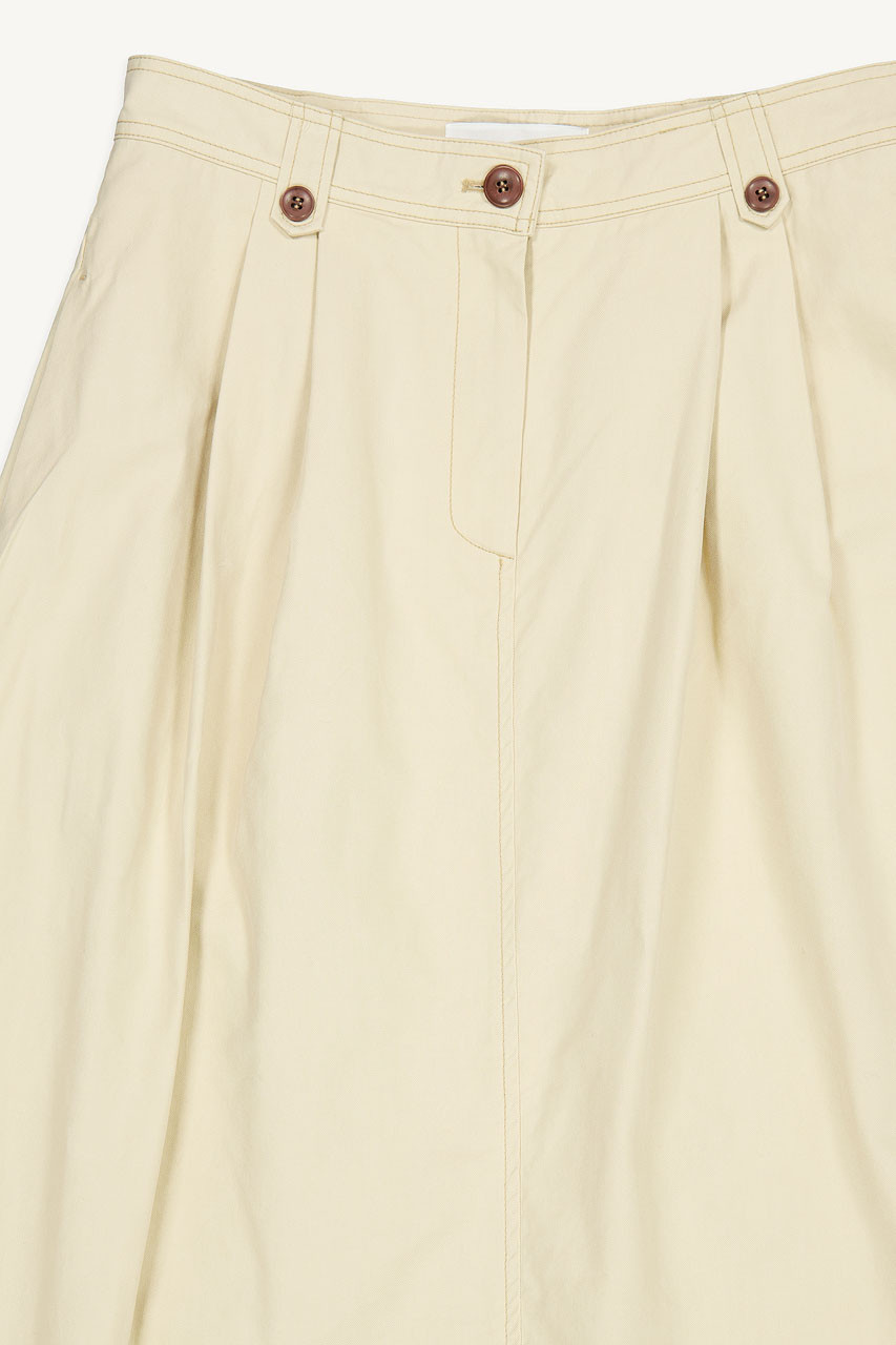 Casa Pintuck Skirt, Beige