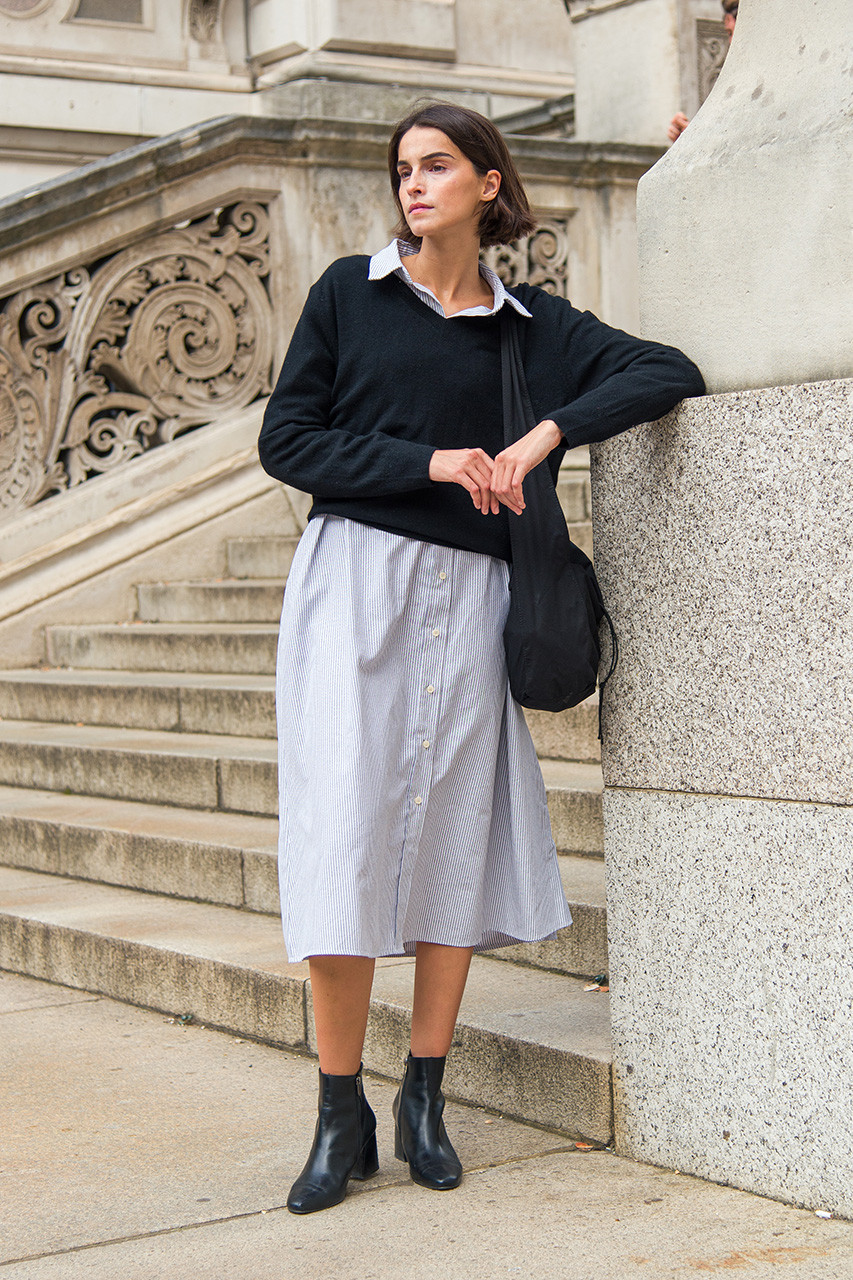 Mild Shirt Dress, Black