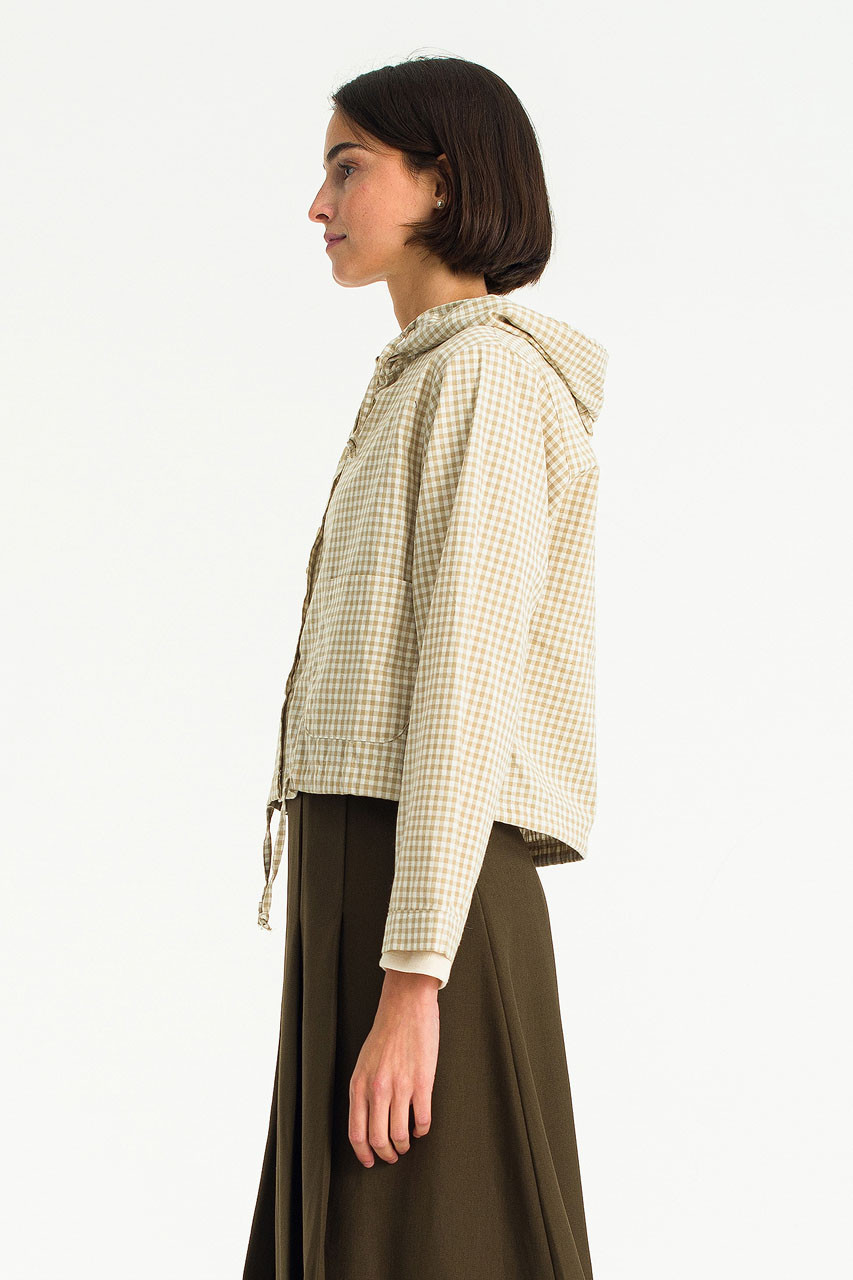 Maple Gingham Hood, Beige