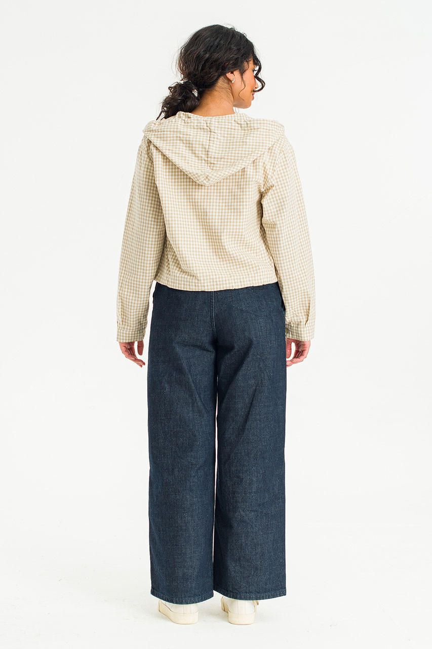 Maple Gingham Hood, Beige