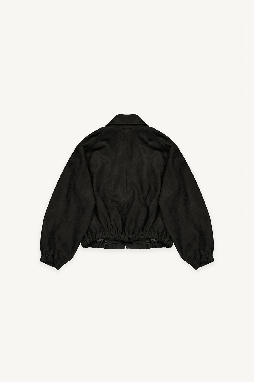 Kiko Suede Blouson, Black