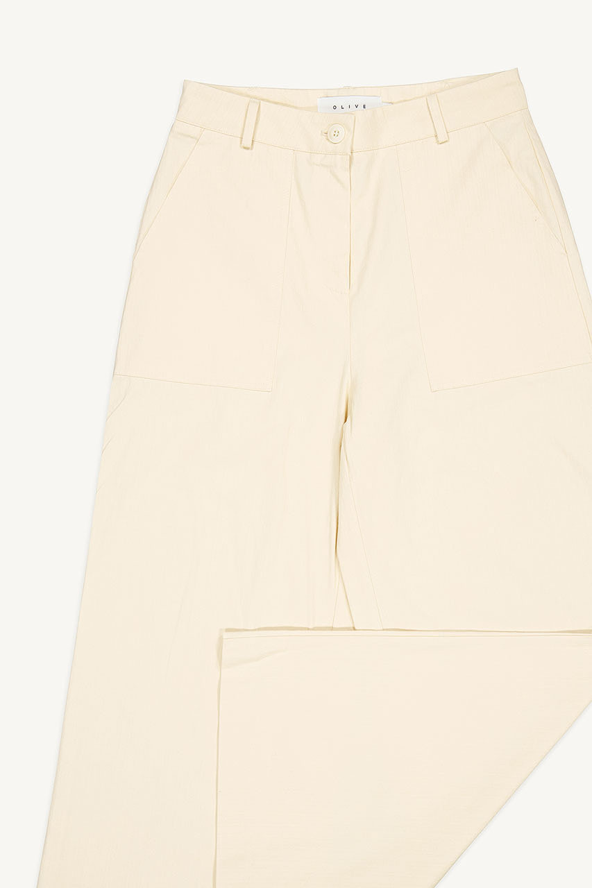 Sora Cotton Pocket Chino, Cream