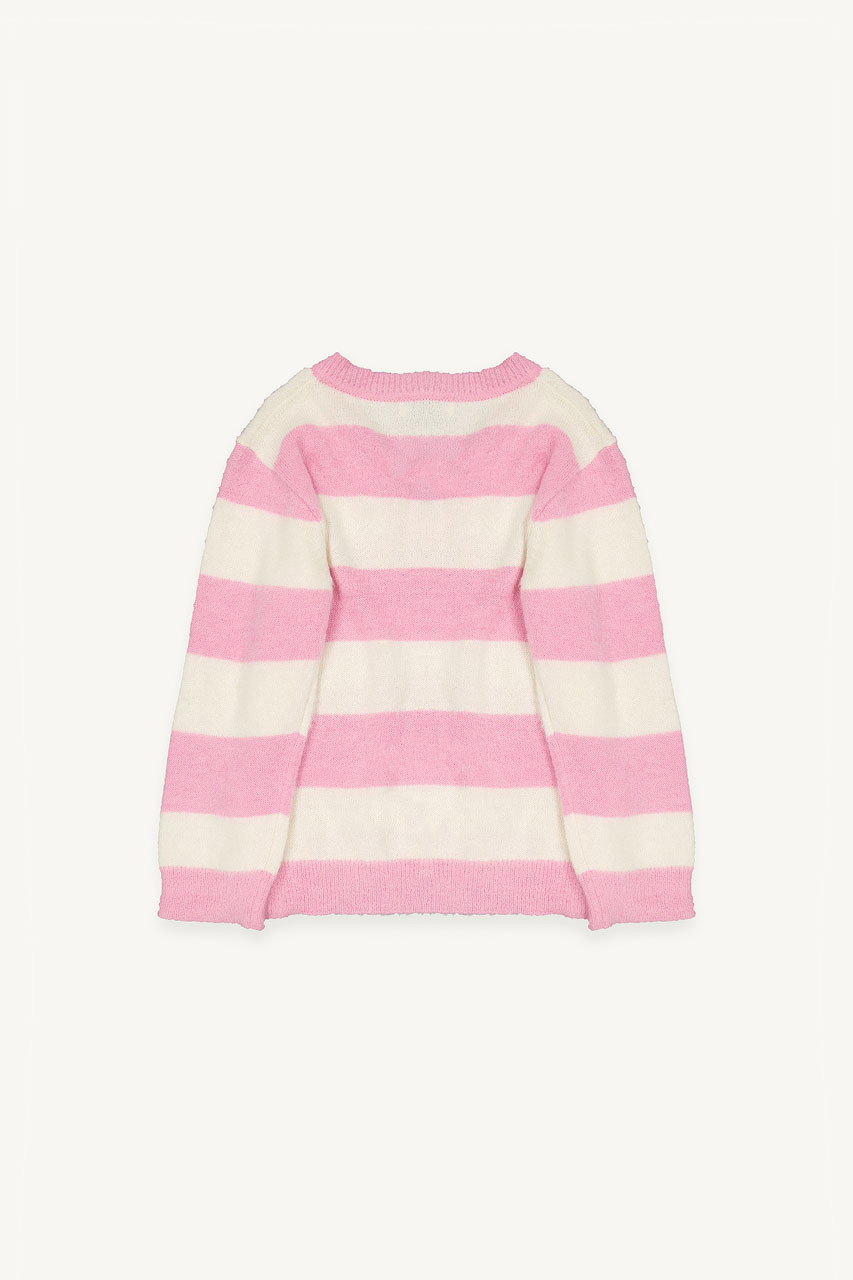 Josh Stripe Jumper, Pink