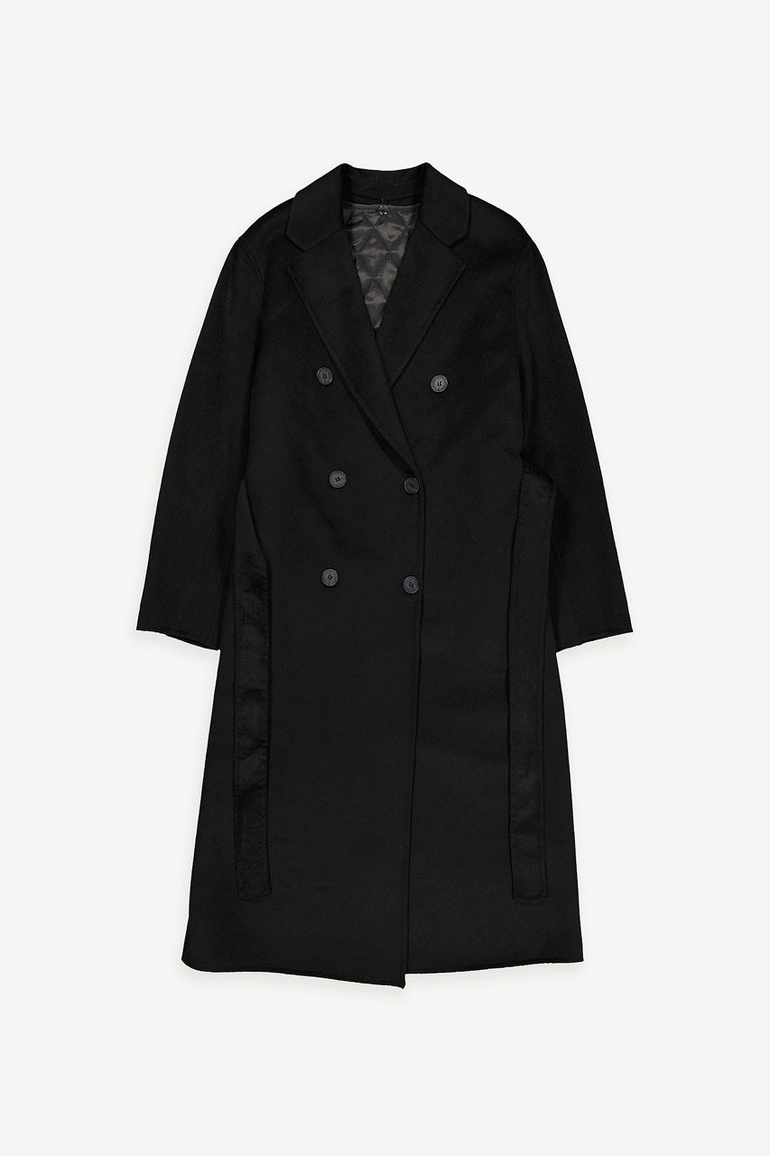 Herst Semaless Robe Coat, Black