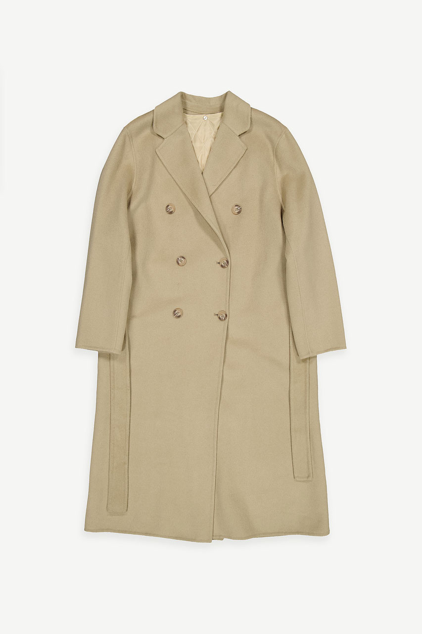 Herst Semaless Robe Coat, Khaki Beige