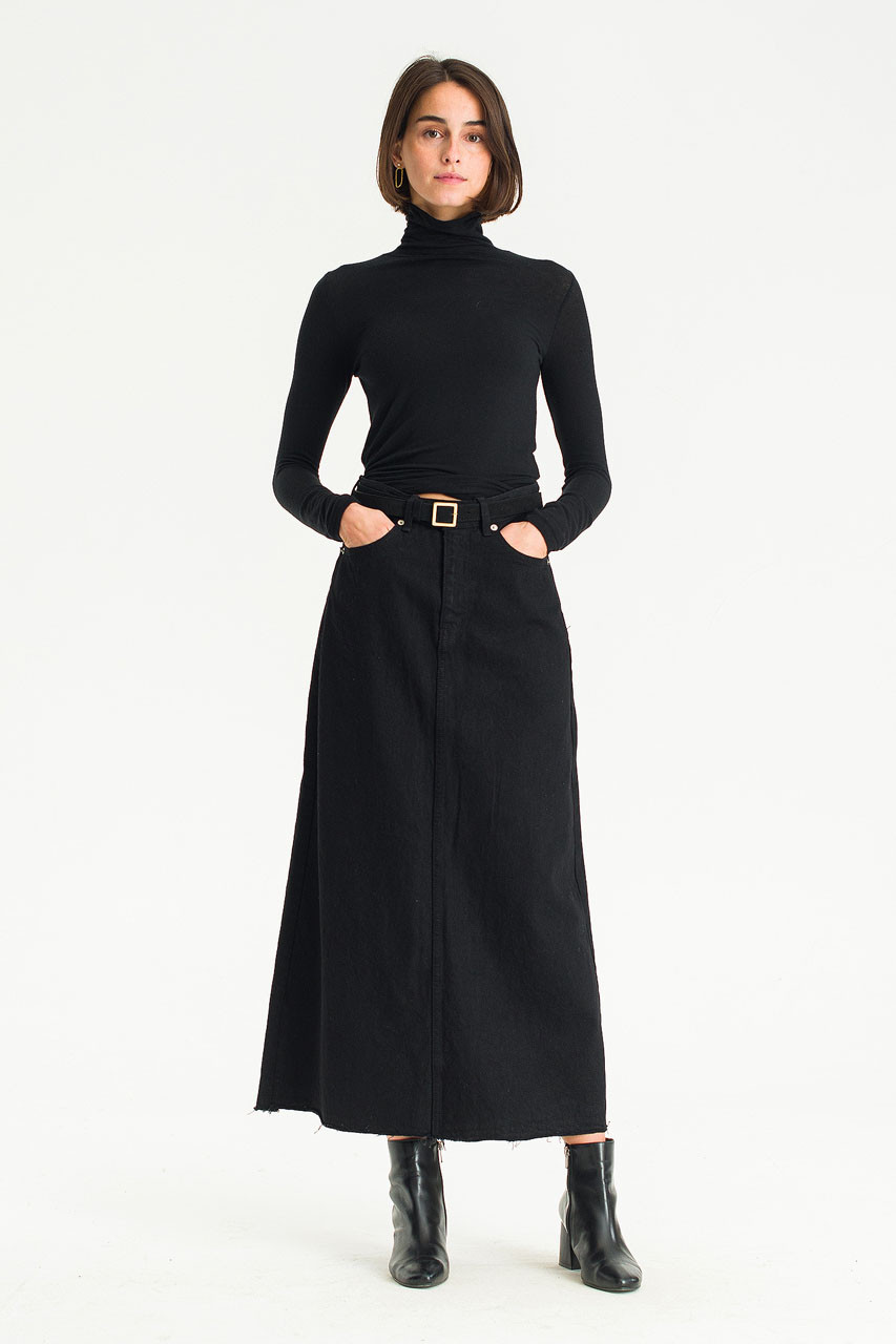 Black Denim Skirt | Buy Women's Black Denim Skirts New Zealand- THE ICONIC