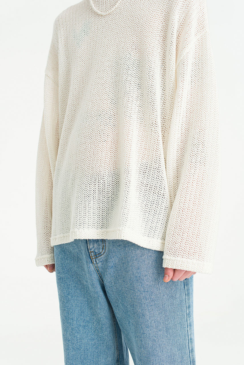 Menswear | Loose Jimmy Knit, White