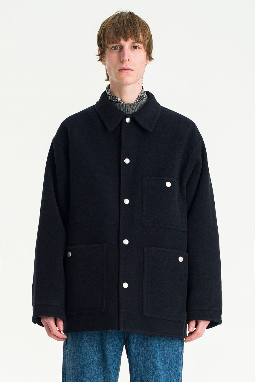 Menswear | Wool Workwear Jacket, Navy