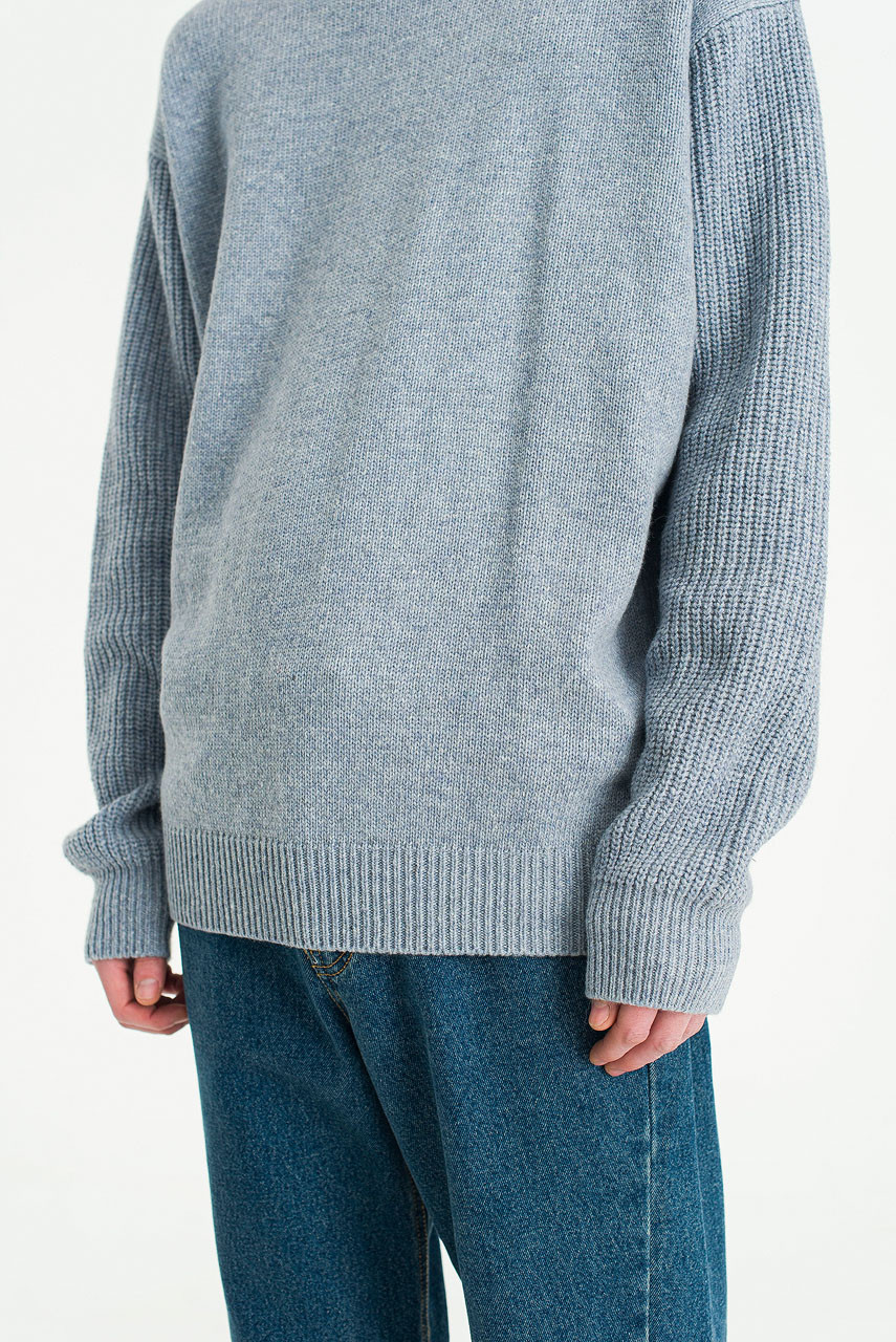 Menswear | Boucle Jumper, Light Blue