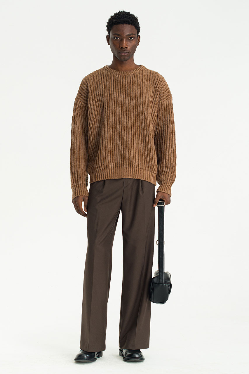 Menswear | Chunky Knit, Camel