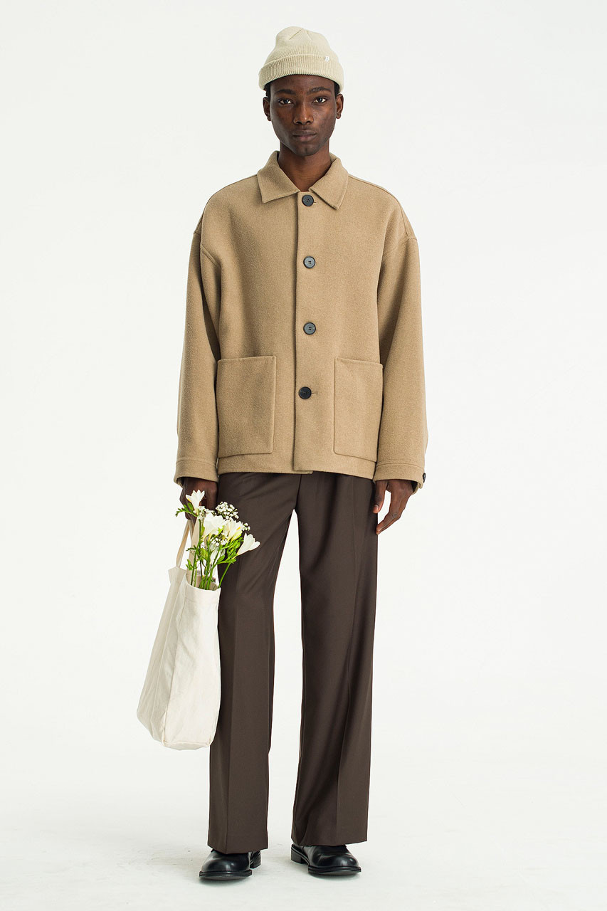 Menswear | Seamless Wool Jacket, Beige