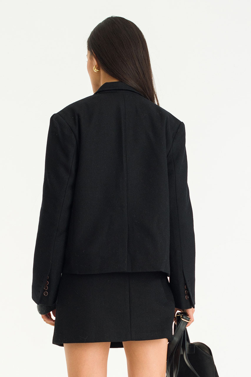 Noten Wool Blend Jacket, Black