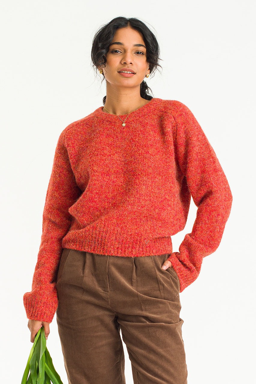 Ayaka Crew Neck Jumper, Orange