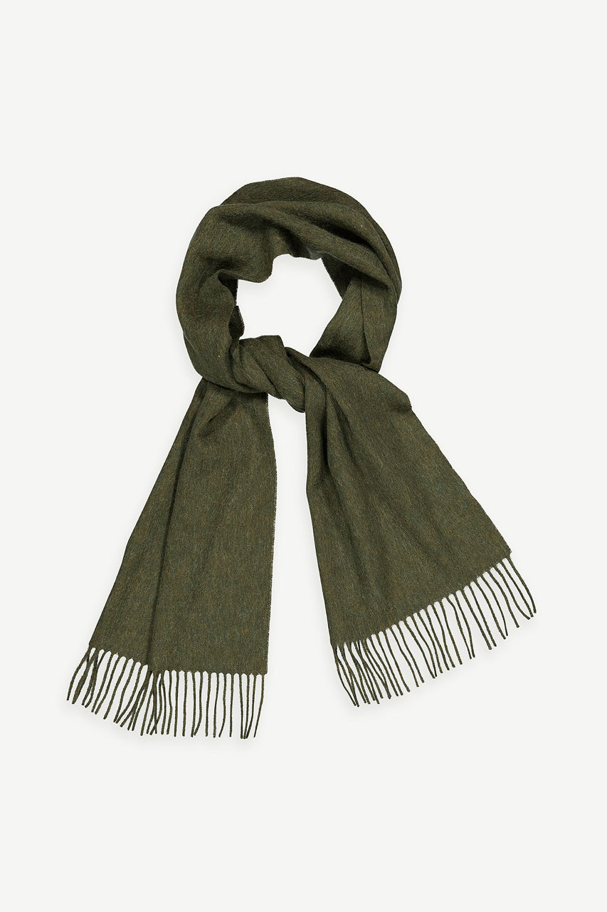 Aki Mini Wool Scarf, Forest