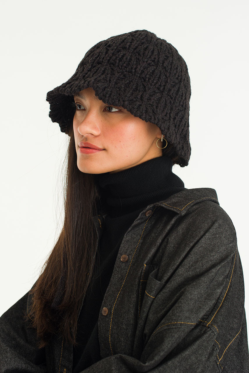 Ayaka Tassel Hat, Black