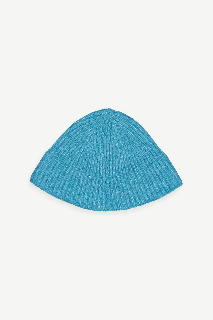 Keiko Knit Bucket Hat, Blue