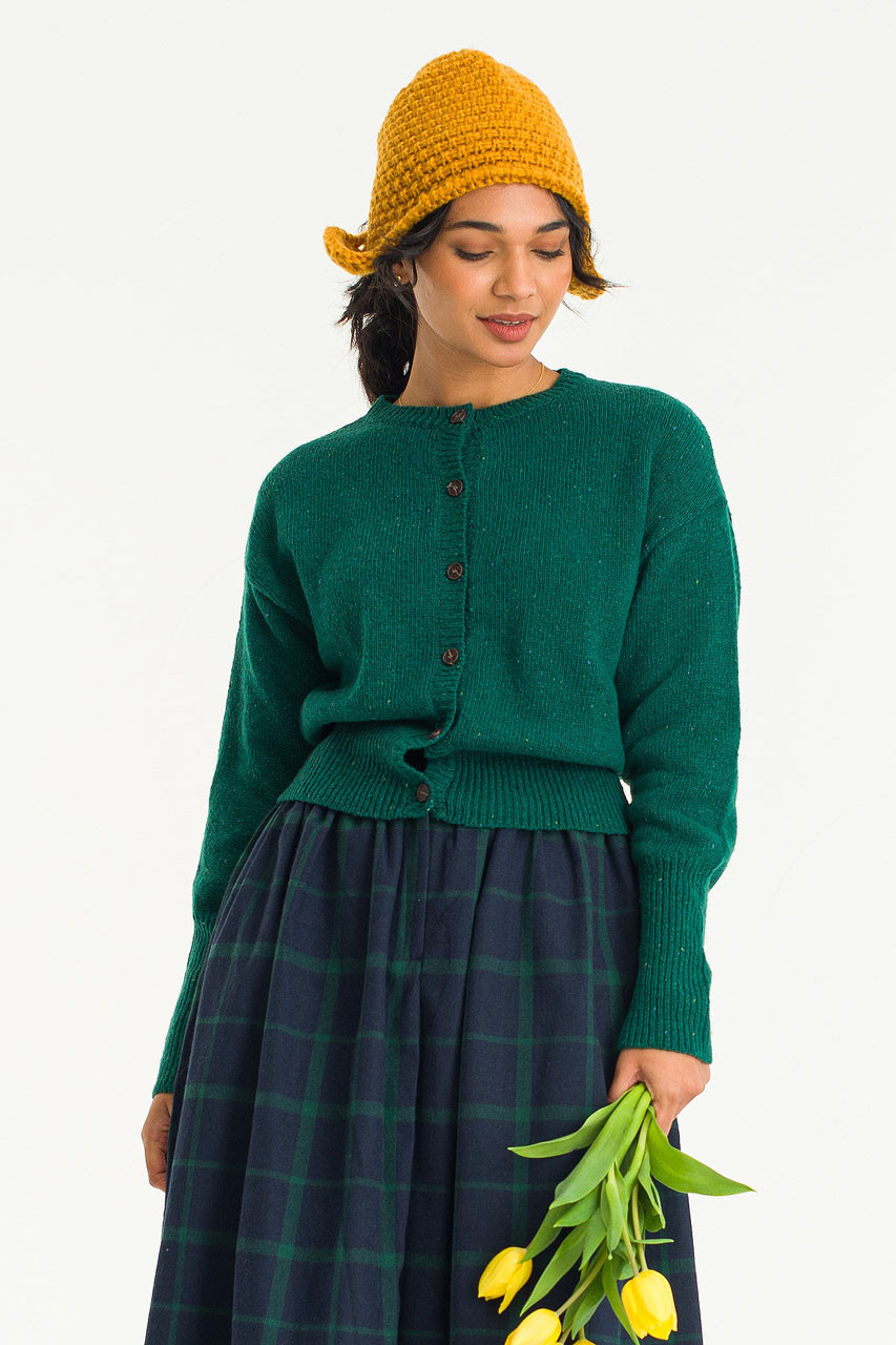 Mai Boucle Cardigan, Green