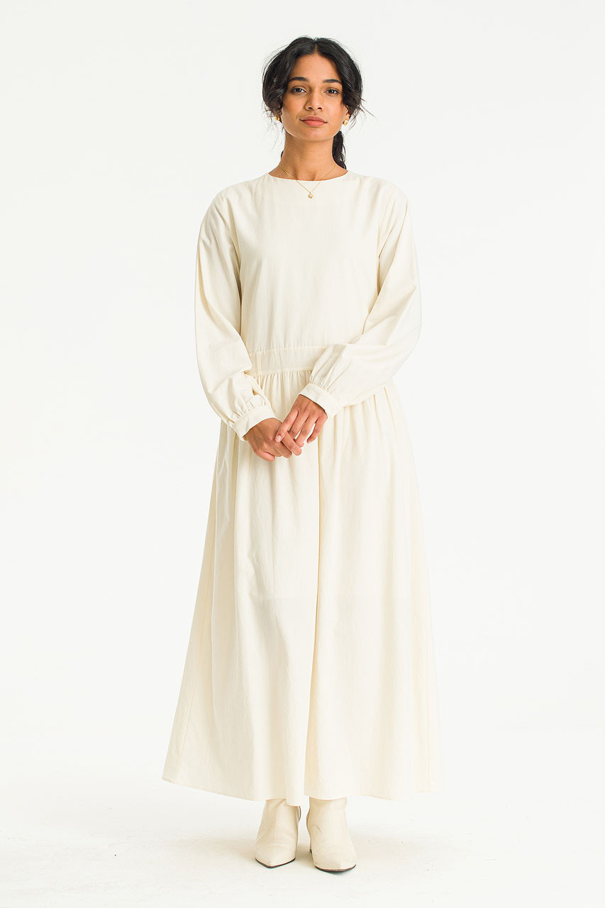 Hinata Long Dress, Ivory