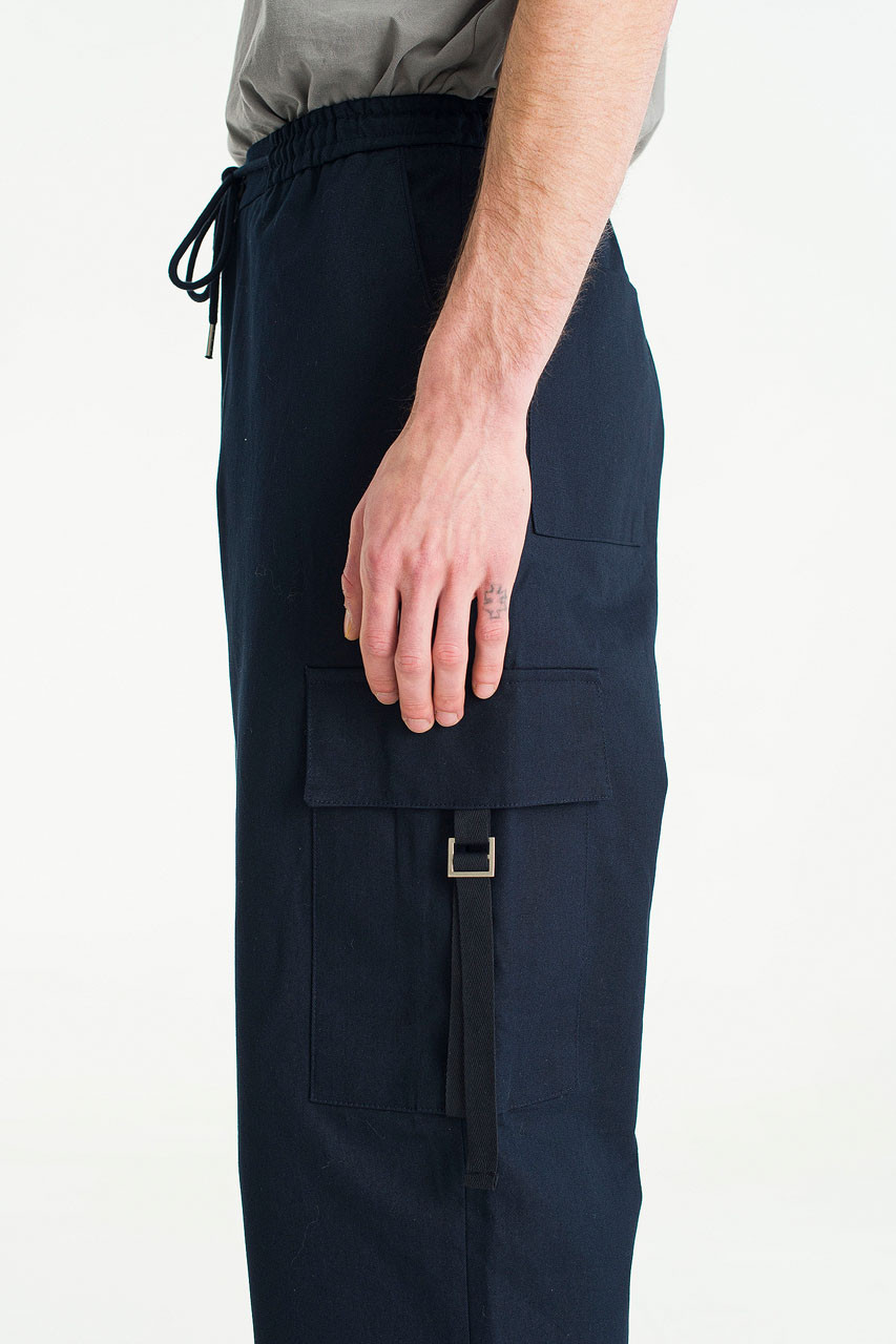 Menswear | Banding Cargo Navy Pants