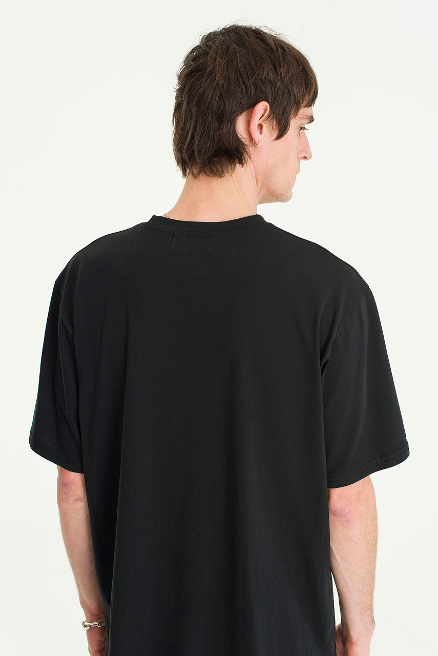 Menswear | Pale Short Sleeve Tee, Black