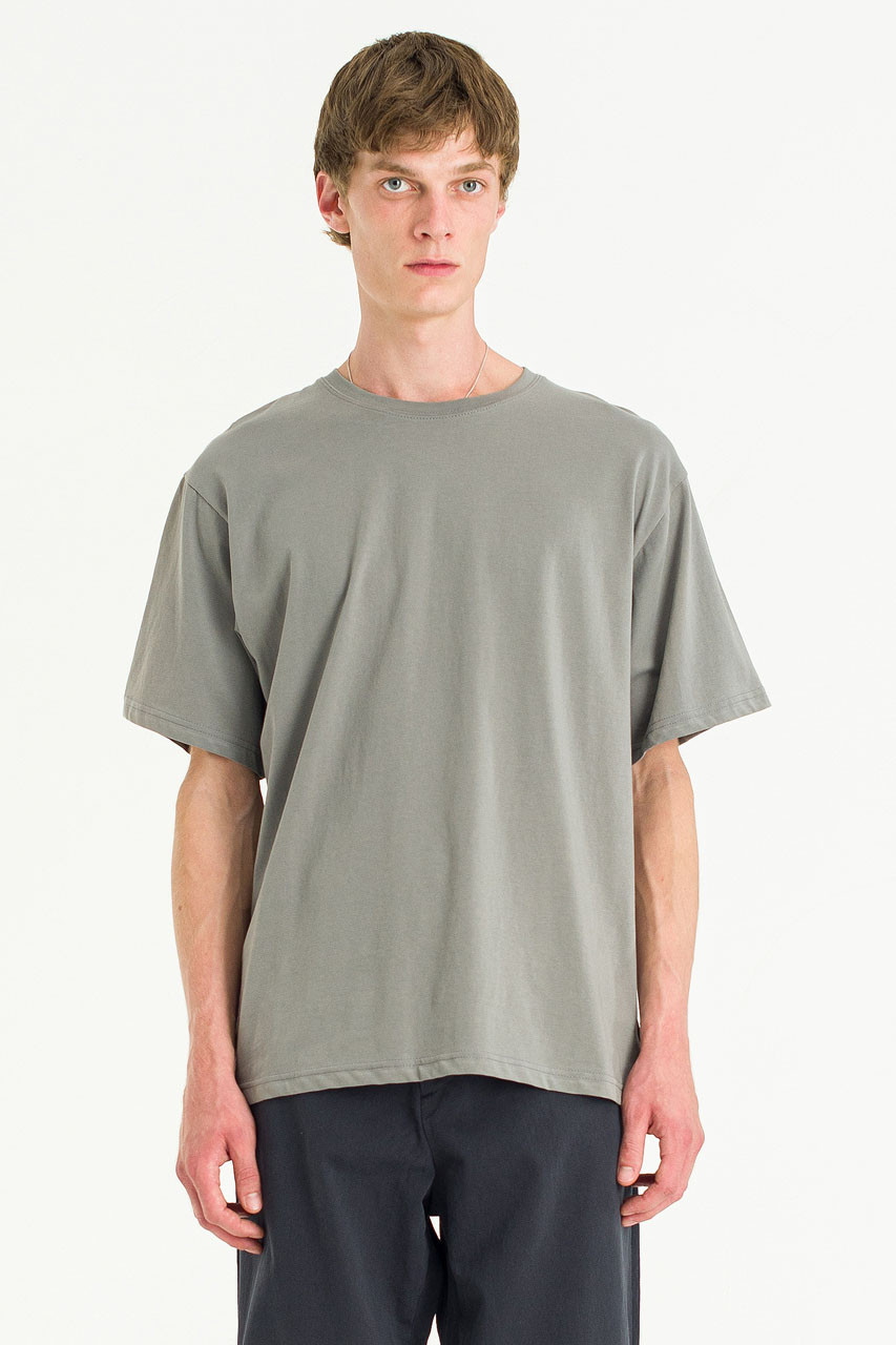 Menswear | Pale Short Sleeve Tee, Charcoal 
