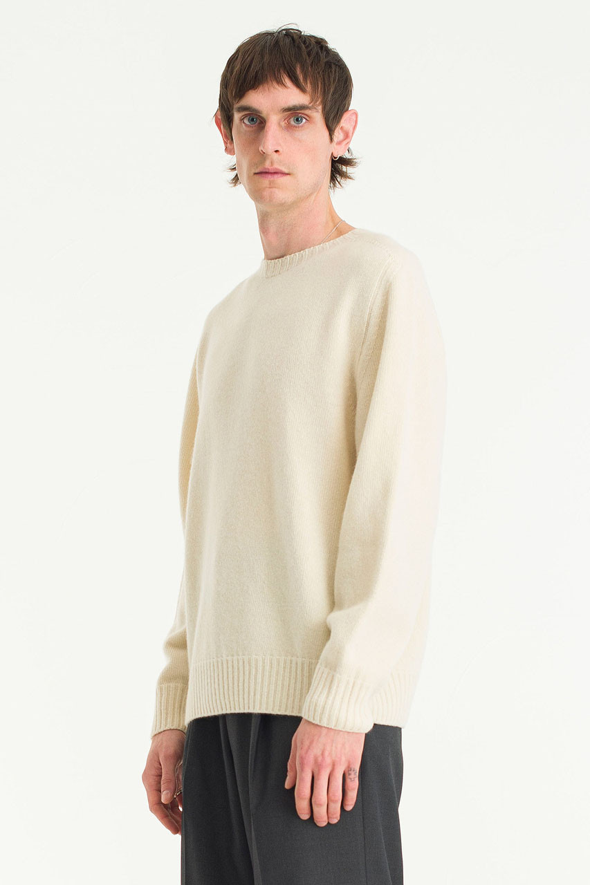 Menswear | Seamless Wool Jumper, Ivory