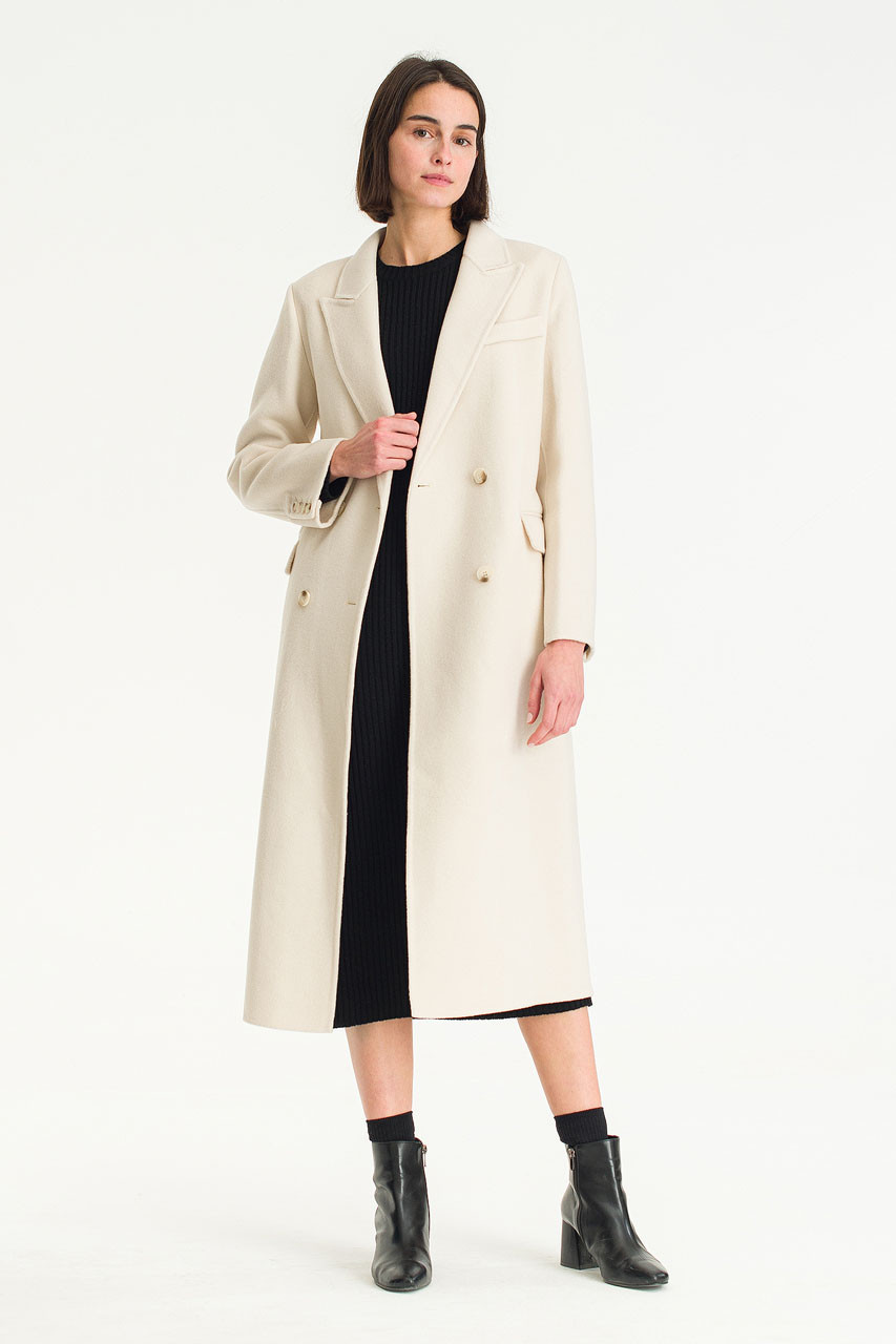 Ella Seamless Coat, Cream