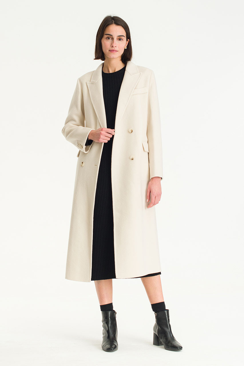 Ella Seamless Coat, Cream