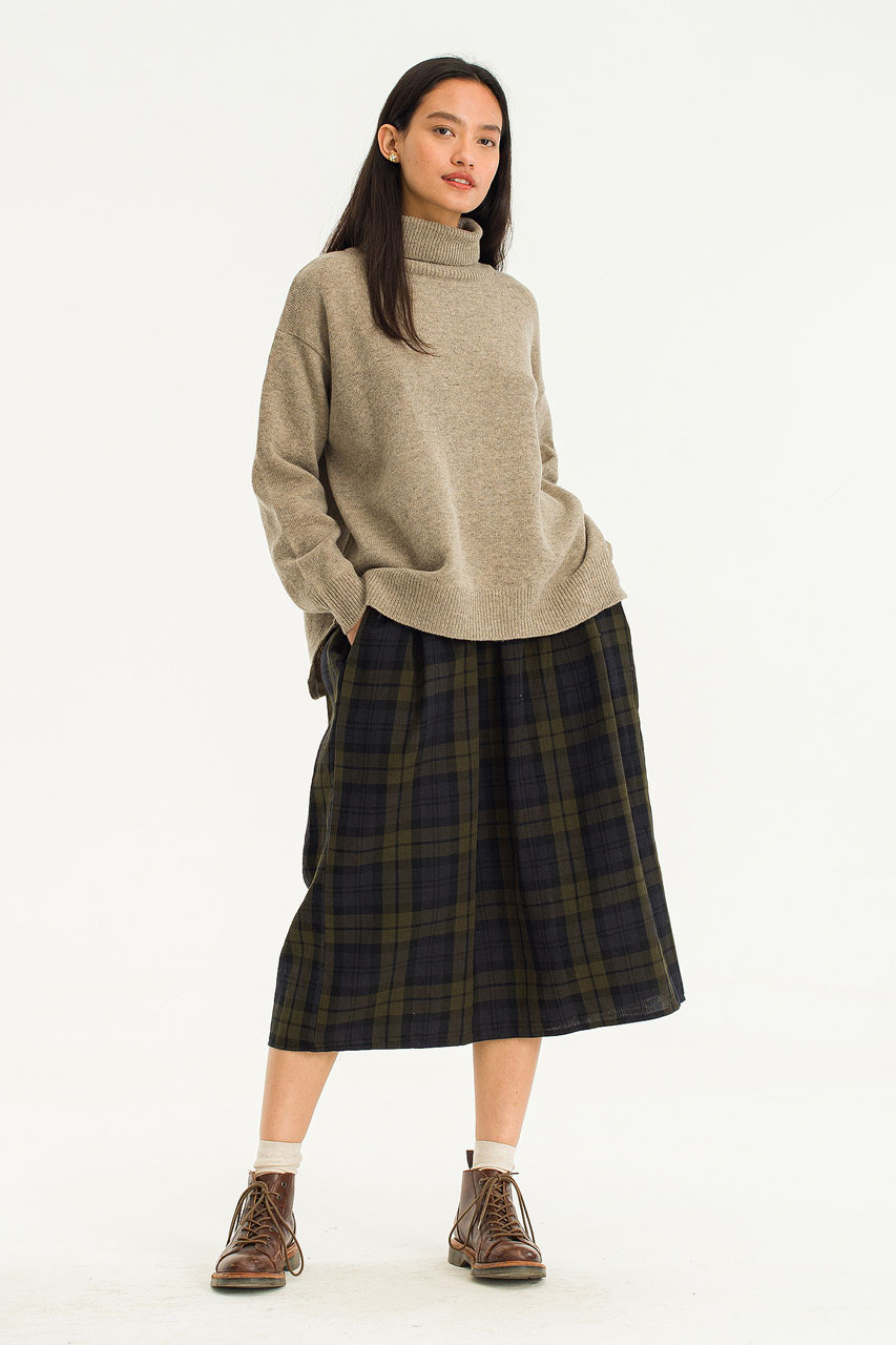 Jeni Check Skirt, Green