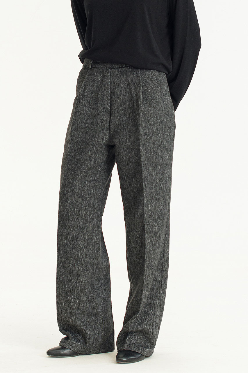 Menswear | Herringbone Slacks, Black