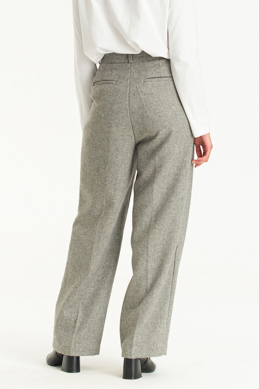 Brielle Wool Blend Slacks, Grey