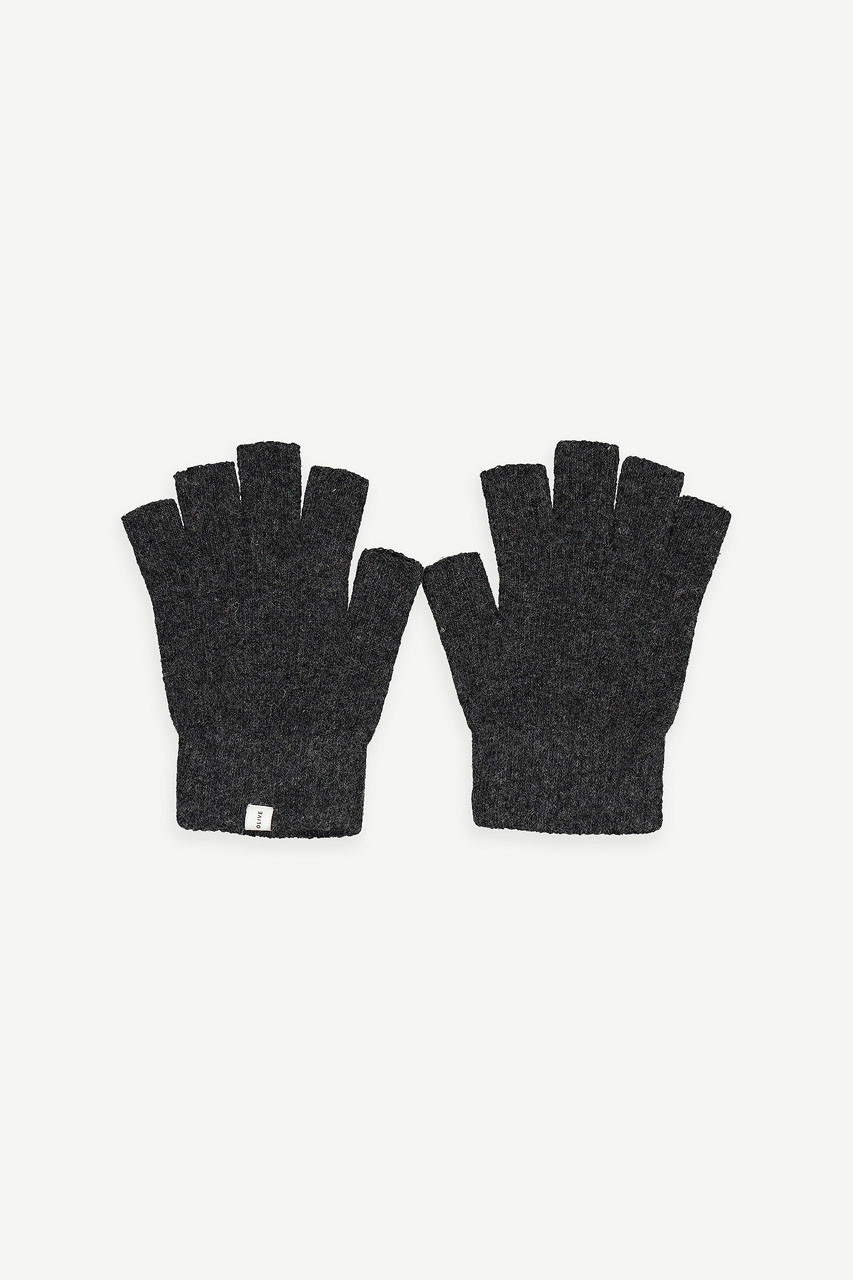 Jane Fingerless Gloves, Charcoal