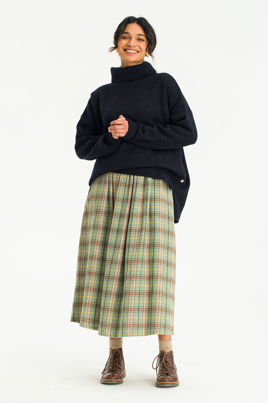 Oversize Roll Neck Jumper, Midnight Navy