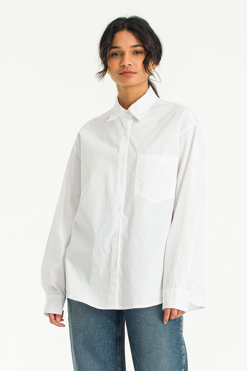 Keiko Boxy Shirt, Ivory