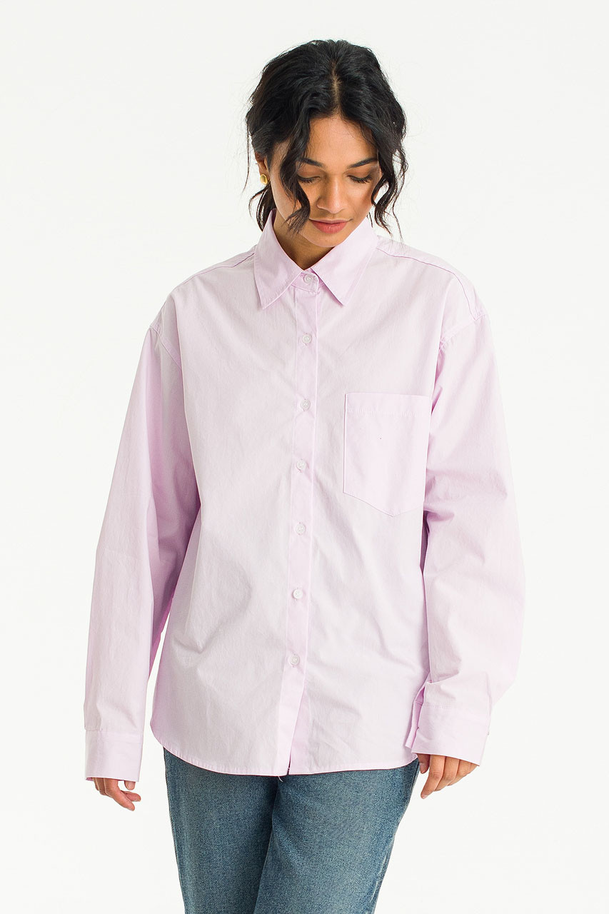 Keiko Boxy Shirt, Pink
