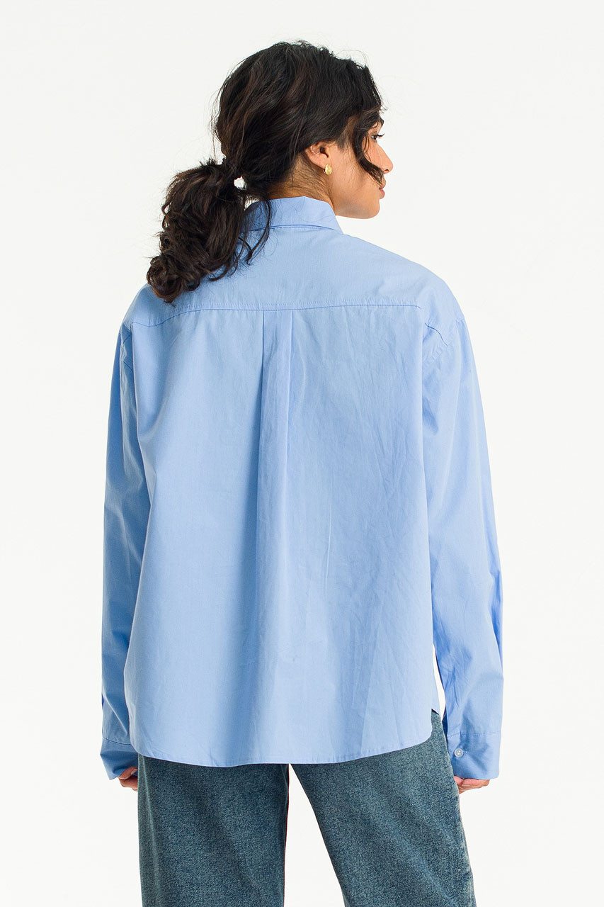 Keiko Boxy Shirt, Blue